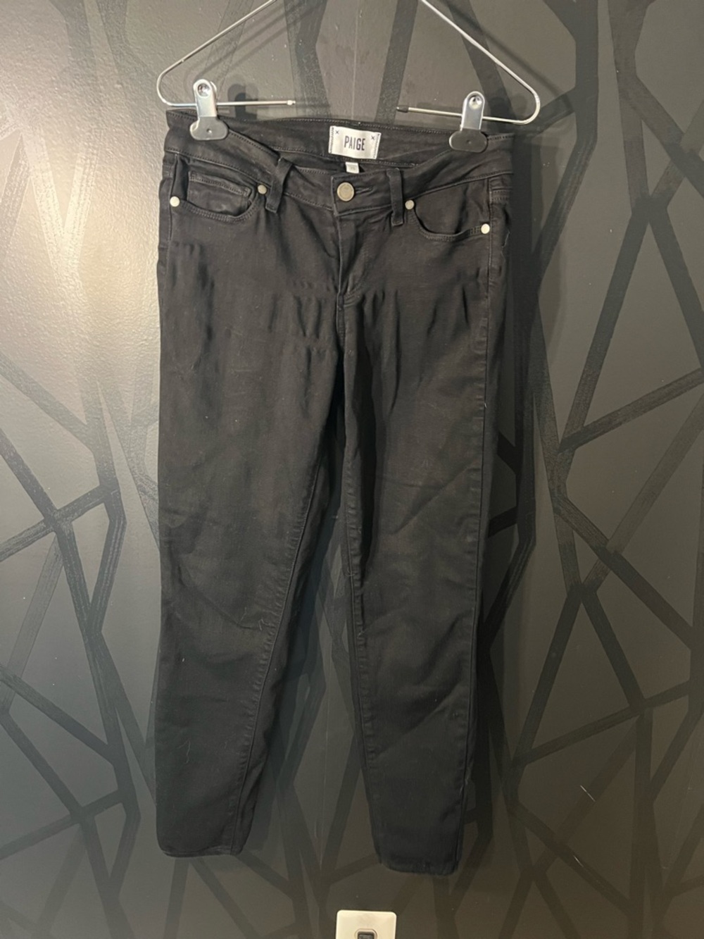 PAIGE Black Women's Slim Jeans